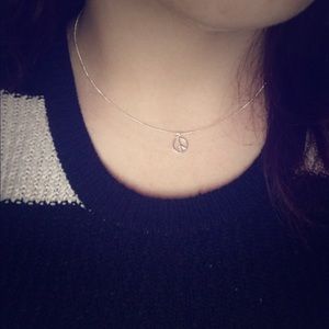 Peace sign necklace